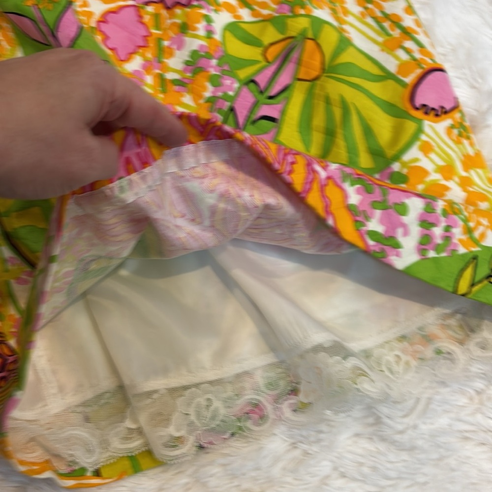 Trina Turk Tropical Print Cotton Shift Dress Size 4 - Picture 11 of 12